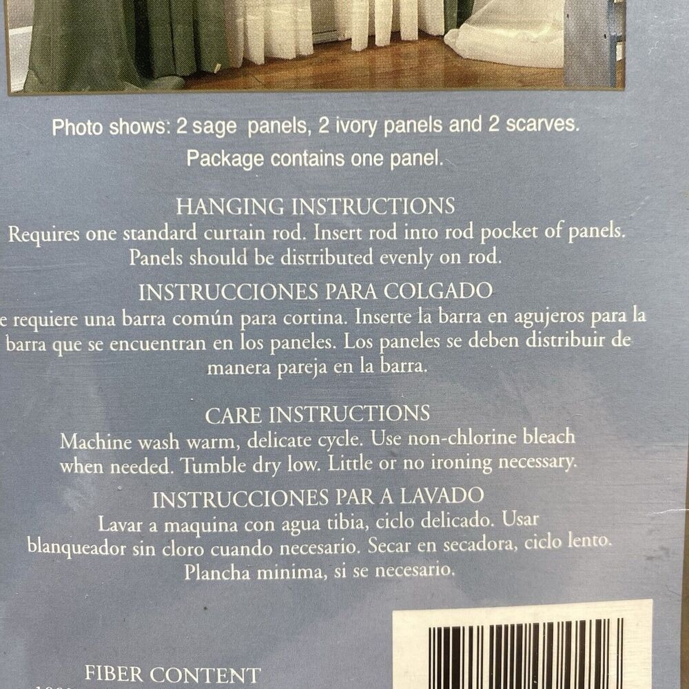 Ellery Homestyles Victoria White Voile Sheer Curtain Panels 6 Yards Set of 2 - Picture 3 of 6